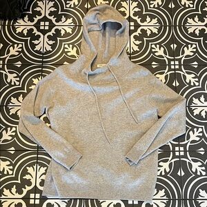 Gray women’s cashmere Hoodie-Nordstrom Signature XS